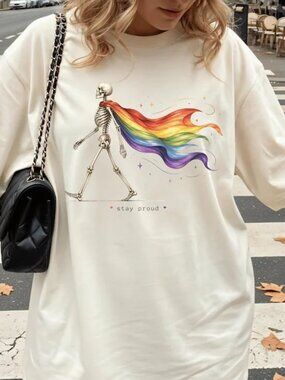 Stay Proud Shirt, LGBTQ Pride Shirt, Rainbow Tee